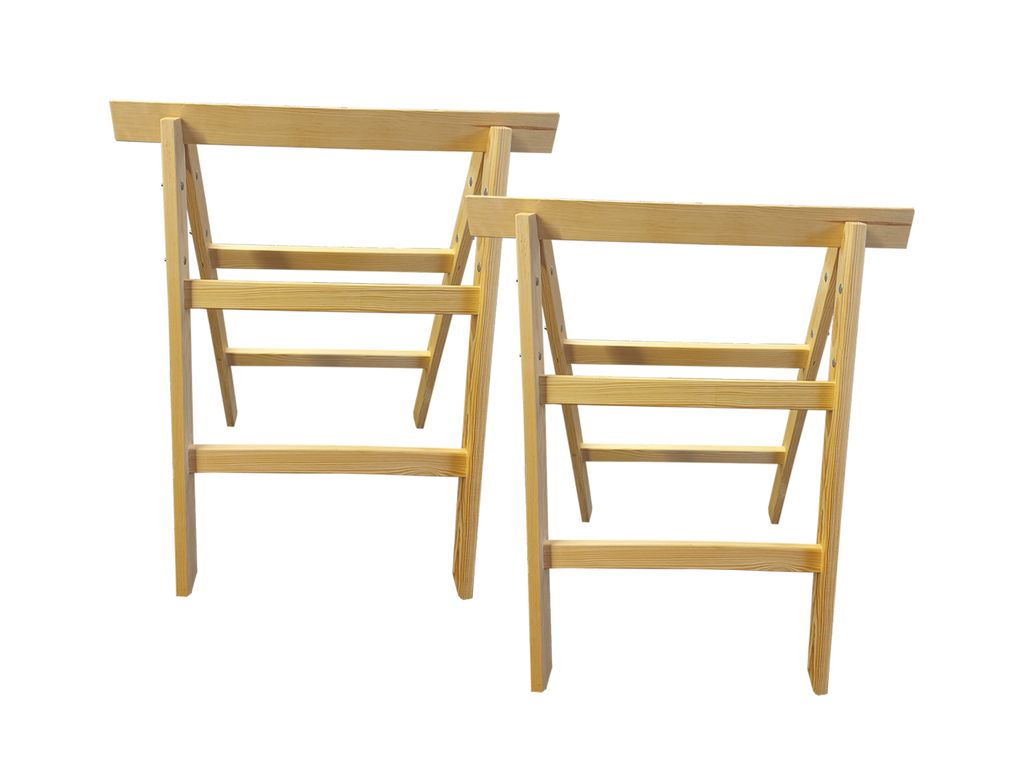 2er Set Massiver Holz-Arbeitsbock oder Tapezierbock Produktbild 