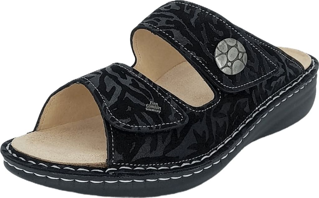 Finn Comfort Komfort Pantoletten Moorea Damen 31373736313434 Schwarz 42 EU