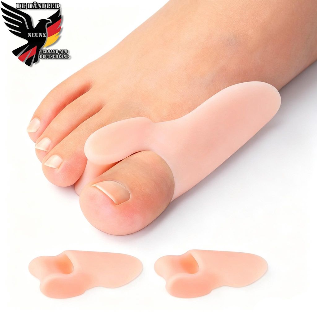 2x Zehenspreizer Hallux Valgus mit Ballenschutz Zehenschutz Produktbild 