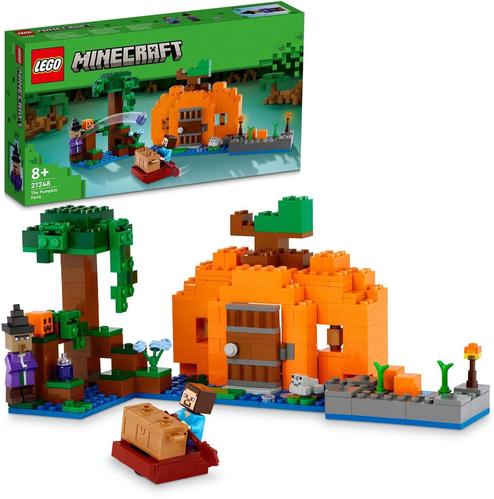 LEGO 21248 Minecraft Die Kürbisfarm Set, baubares Produktbild 