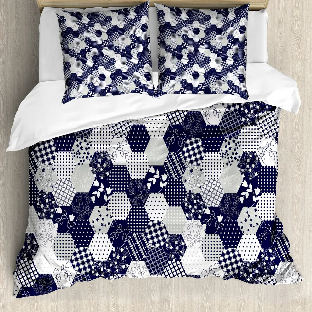 Copripiumino Blu Navy ABAKUHAUS 200x200 - Addio Acari e Pieghe Inutili - 1