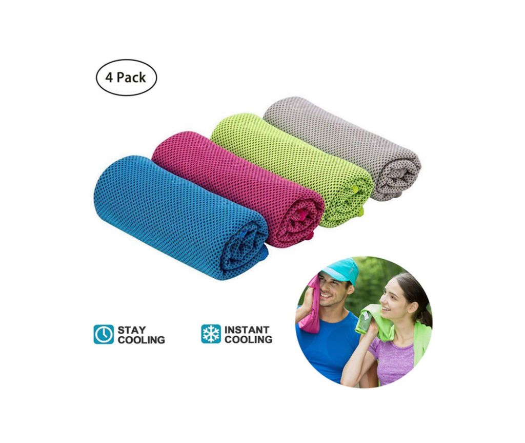 6x Kühlendes Sporthandtuch Fitness Abkühlung Handtuch Kühlhandtuch Cooling Towel 