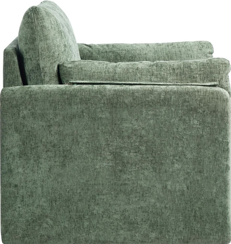 SucceBuy Grüner gepolsterter Sessel mit Armlehnen für den Heim- oder Bürogebrauch