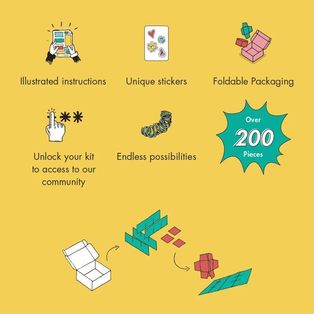 Jeu de Construction Métallique SavanaBit OffBits pour Jeunes Inventeurs - 4