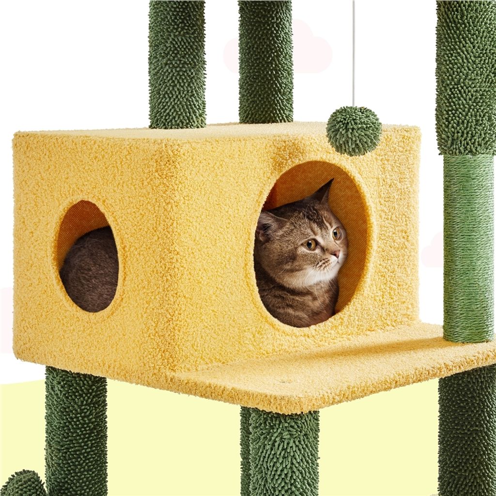 Yaheetech Kaktus Kratzbaum XXL deckenhoch, Stilvoller Produktbild 5