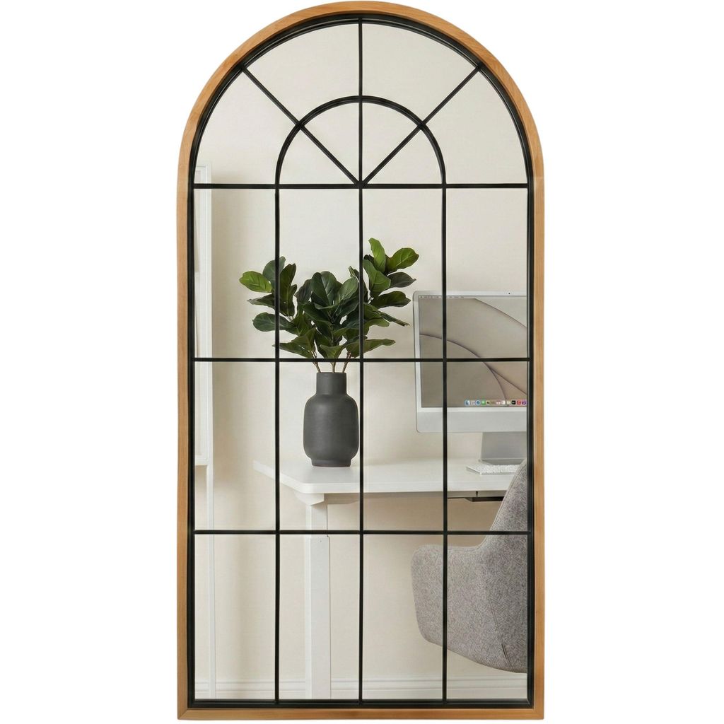 Grand miroir mural décoratif ARCUS, 110 x 56 cm Image du produit 
