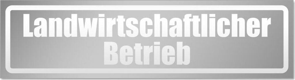 Landwirtschaftlicher Betrieb invertiert Magnetschild Schild magnetisch