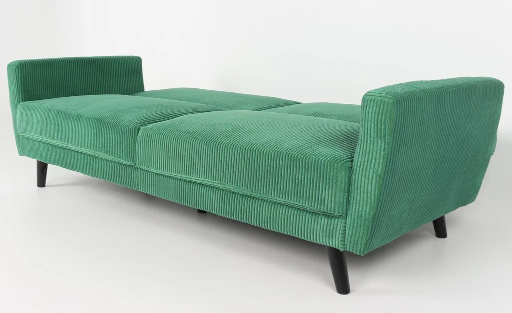 Canapé convertible clic-clac Refresha Velours Vert - Lit d'Appoint Chic - 6
