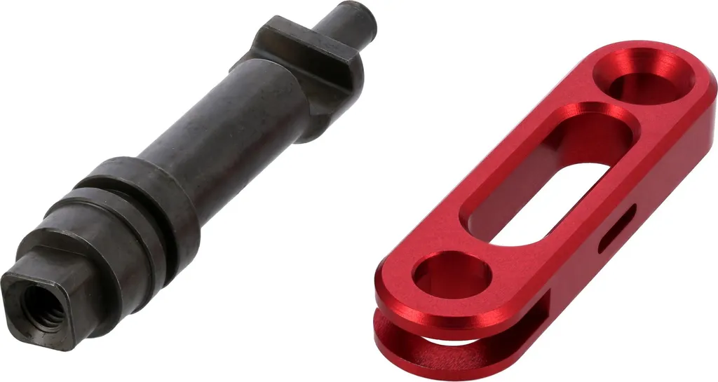 Levier de commande d'embrayage Simson S51 rouge en aluminium CNC - 2