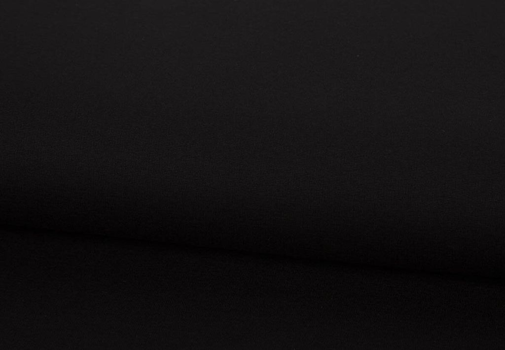 Viskosestoff Meterware Romanit Jersey Punta Royal schwarz 1,5m