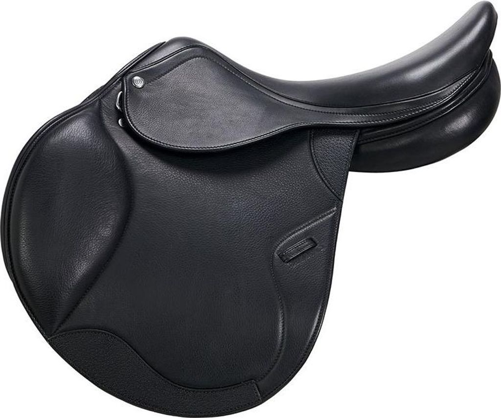 Equestro Meredith Double Leather Springen Sattel Schwarz 17 ́ ́ Schwarz 17 ́ ́