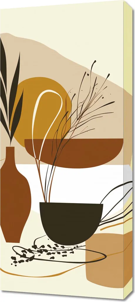 Quadro 40x90 La semplicità del riposo - Crea un'Oasi di Relax