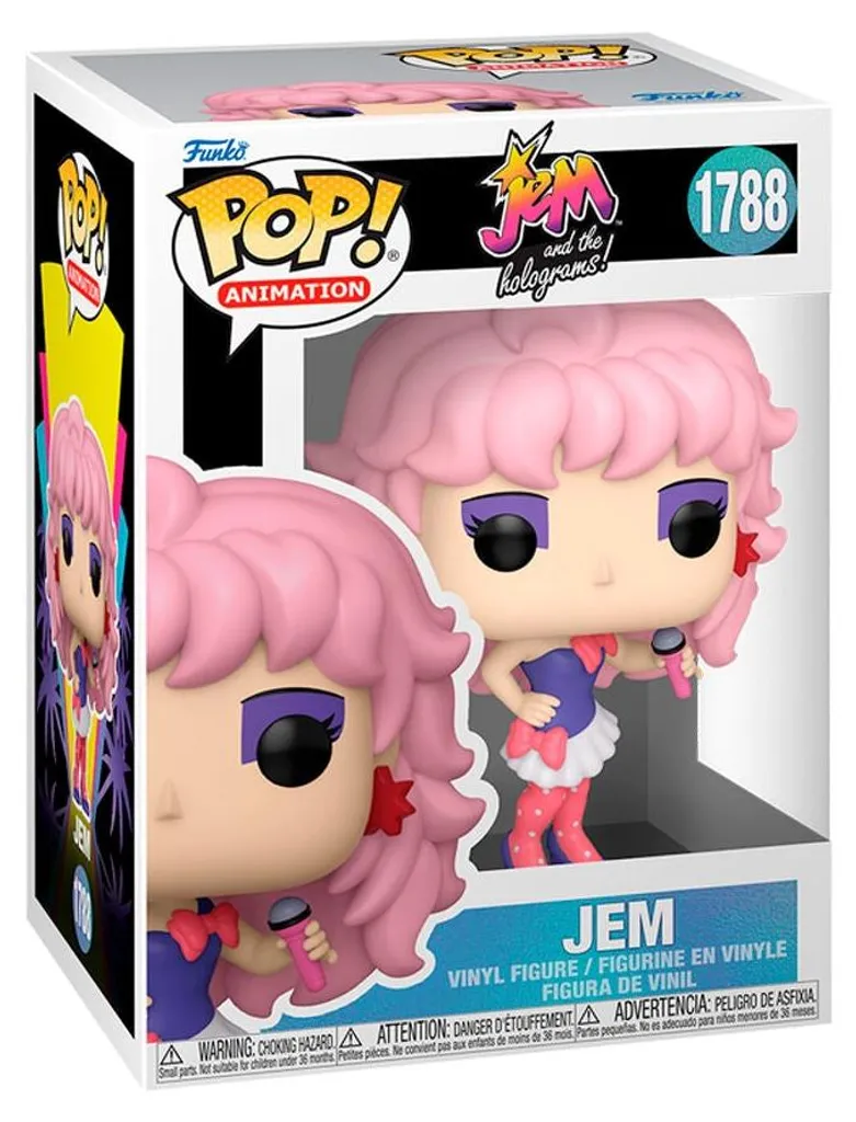 Poupée de collection Jem 28 cm articulée avec tenue de scène flashy