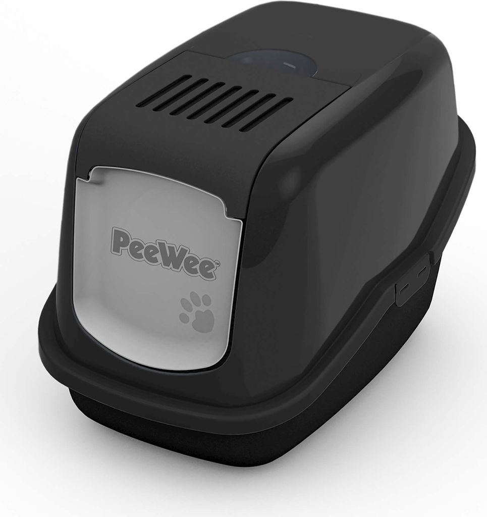 PeeWee Katzenklo EcoHus mit Haube geschlossen inkl. 3kg Streu Holzpellets + Schaufel