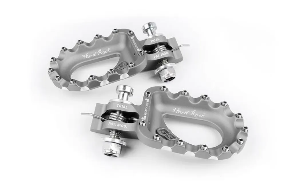 S3 Hard Rock pedane alluminio argento