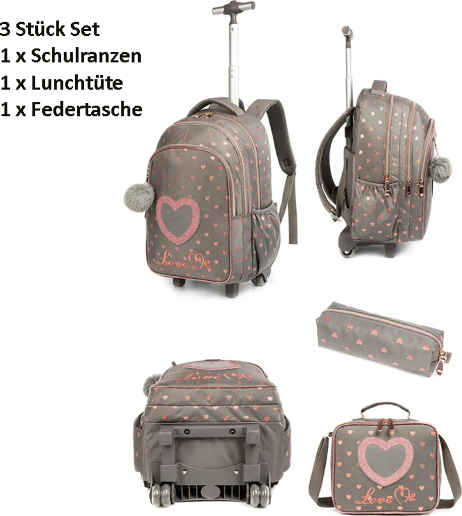 OFFERTA: Set Zaino Scuola Trolley 3 Pezzi - Qualità Prezzo Imbattibile - 2