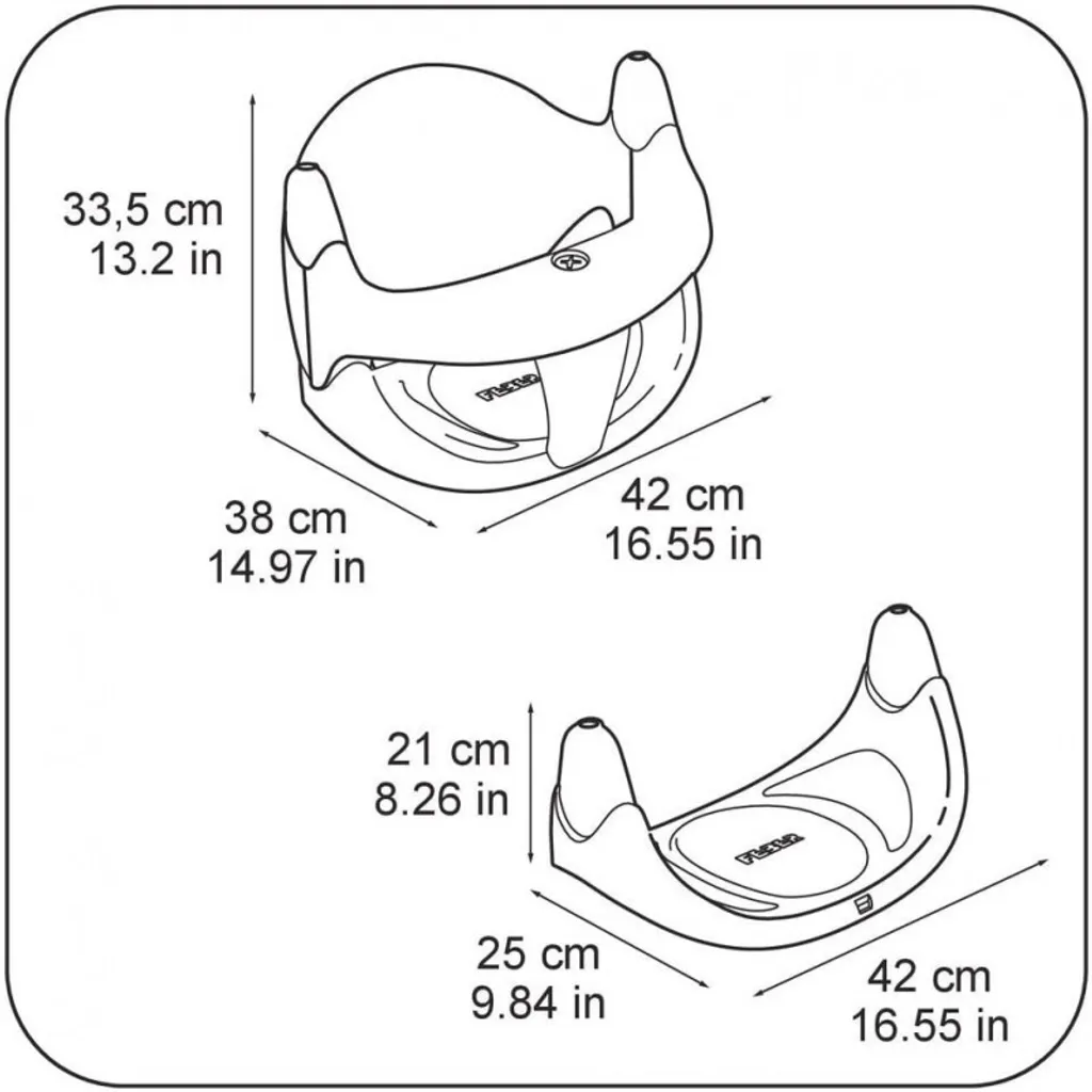 Balançoire d'évolution Feber Bleu One Size - Siège Bébé de Qualité - 4