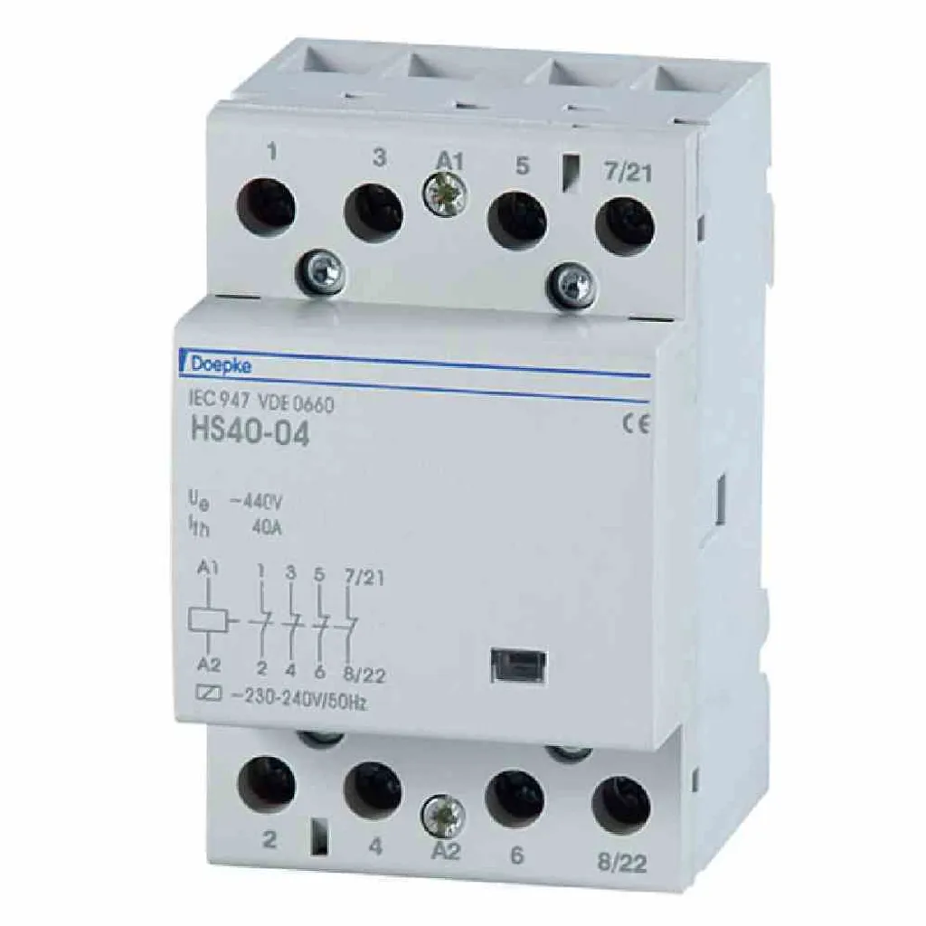 Contacteur instantané Doepke HS40-40/230V 4S 40A 09980414 pour tableau