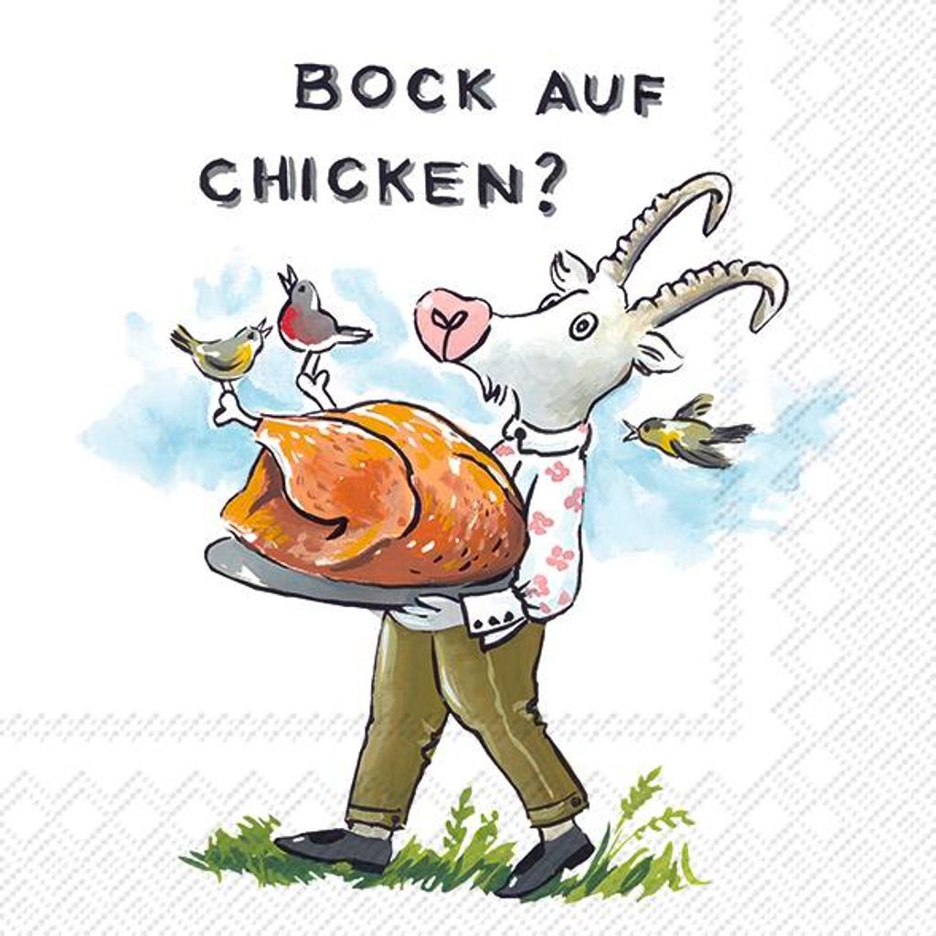 BOCK AUF CHICKEN Lunch-Servietten L 998500