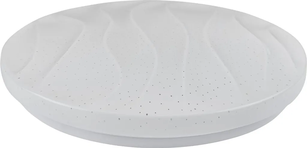 Luminaire Plafonnier Rond à LED Blanche 20W avec Décor Ciel Étoilé