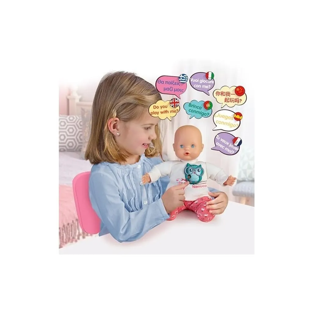 Poupée Nenuco Rosa Parlante - 7 Langues, 35cm, Parfaite pour les Câlins - 6
