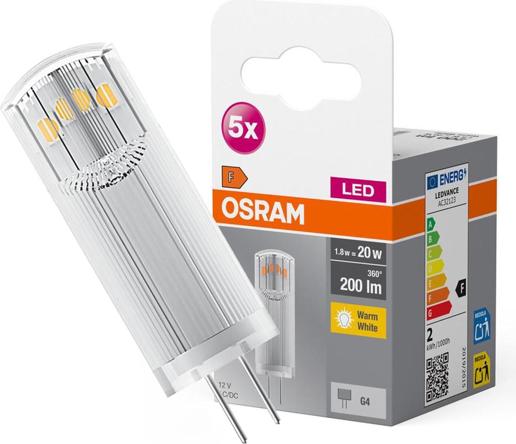 Osram 4058075758025 LED žiarovka Teplá biela 2700 K 1,8 W Obrázok produktu 