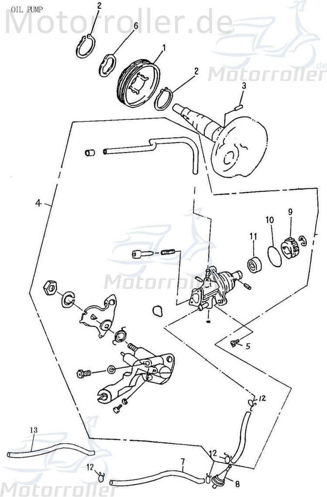 Adly Benzinschlauch 4.8x8x490mm Kraftstoffleitung 50ccm 2Takt Motorroller.de Kraftstoffschlauch Gummischlauch Benzin-Schlauch Benzinleitung Quad ATV