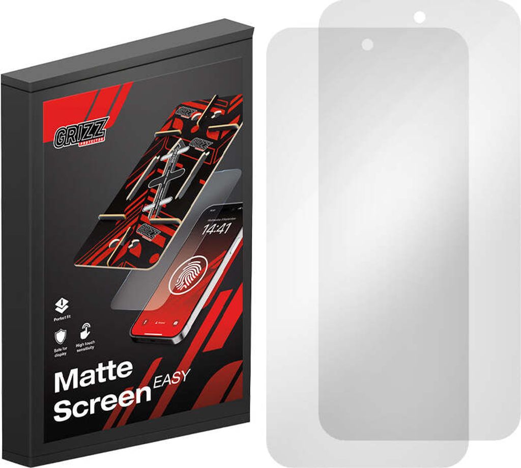 2x Matte Bildschirmfolie für Google Pixel 8a, Grizz MatteScreen Easy mit Applikator