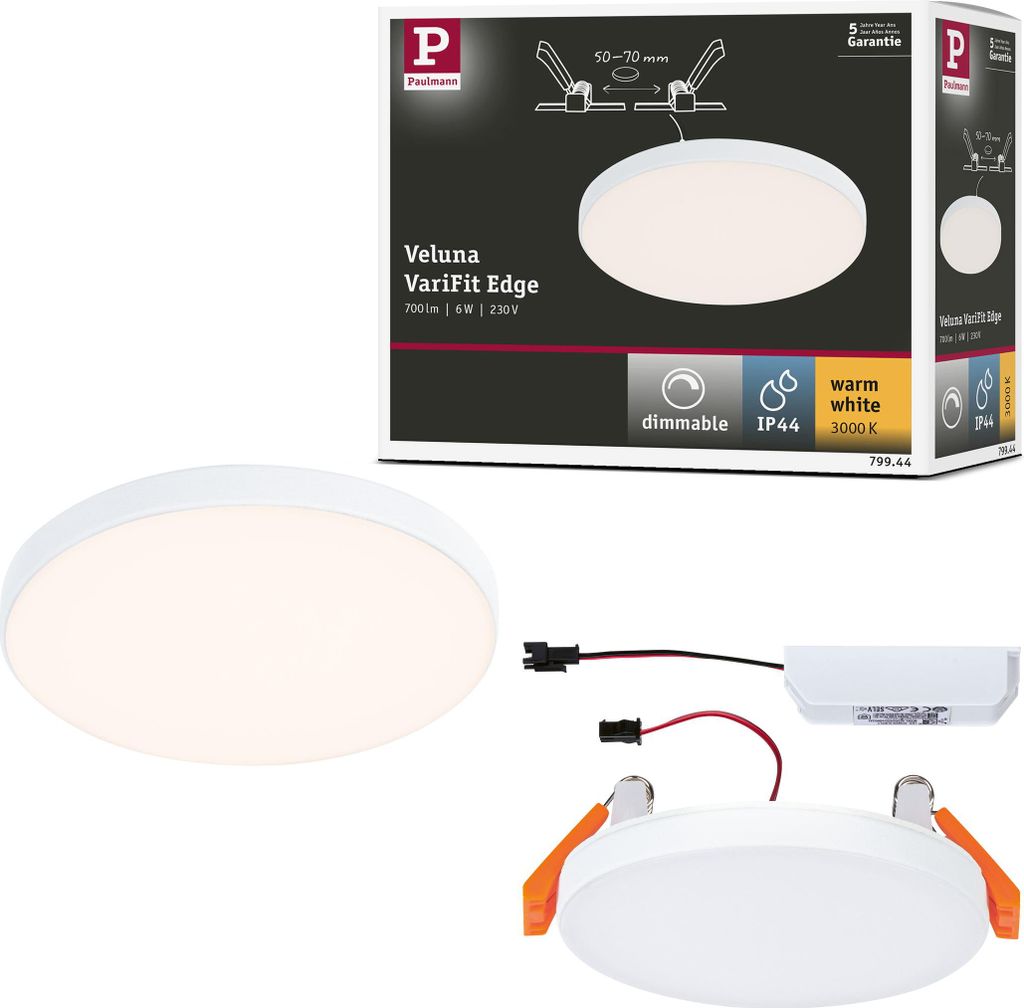 Paulmann VariFit LED Einbaupanel Veluna Edge