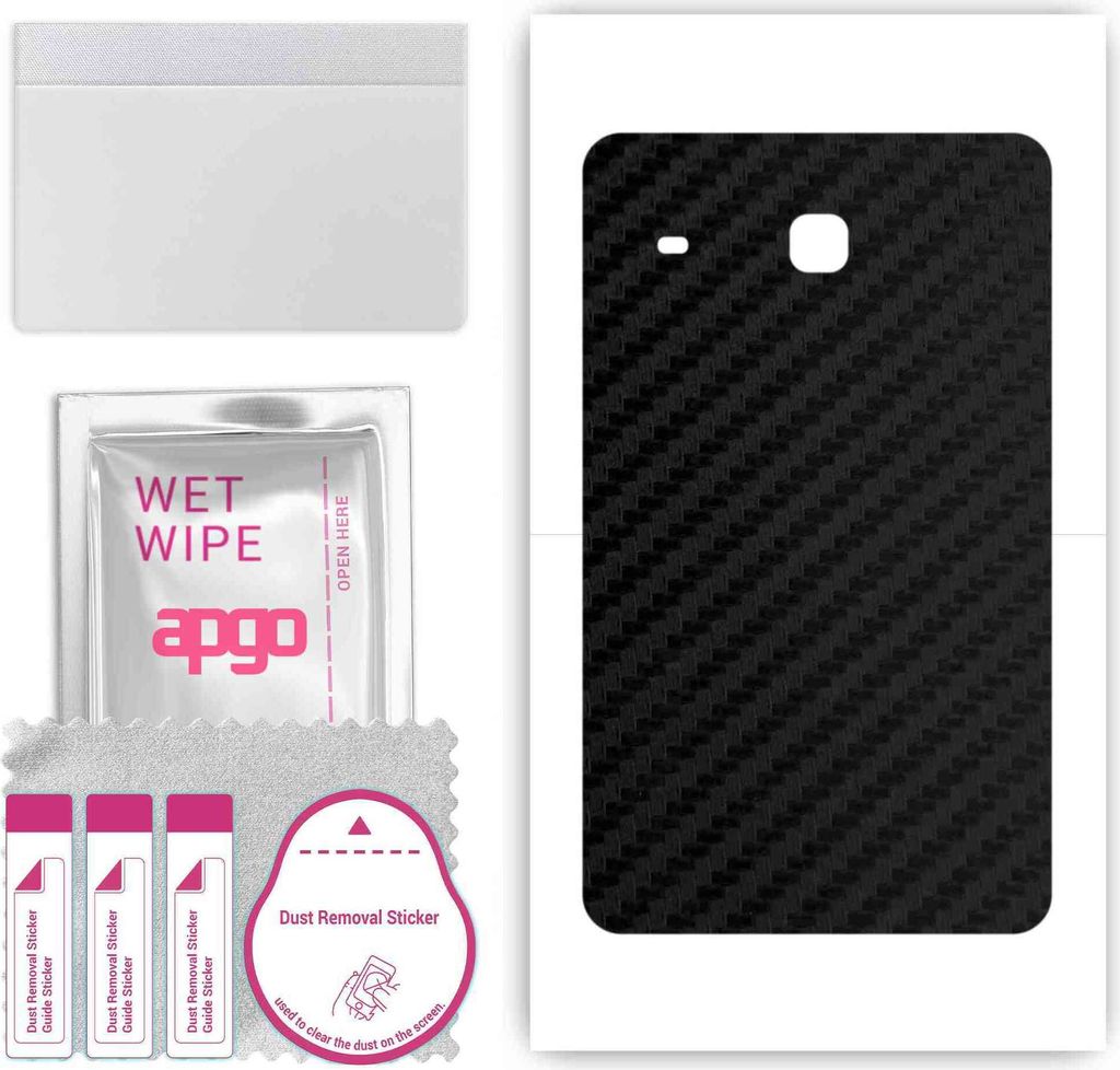 apgo Rückseite Schutzfolie, Skin, kompatibel mit Samsung Galaxy Tab E 8.0, Hinten Displayschutzfolie aus Vinylfolie, kratzfest, einfache Montage -...
