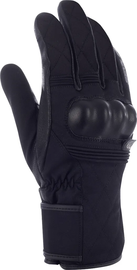 Gants moto hiver étanches en cuir Segura Sparks noir protection CE T9
