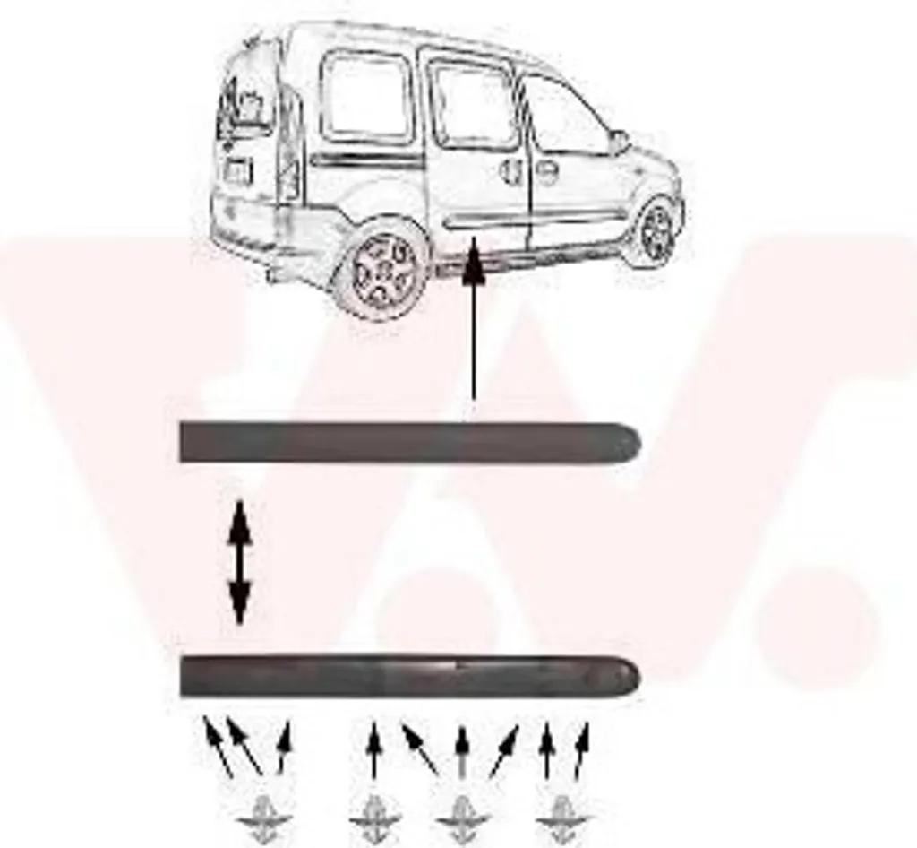 Baguette de protection VAN Wezel 4310426 : stop aux coups de portières