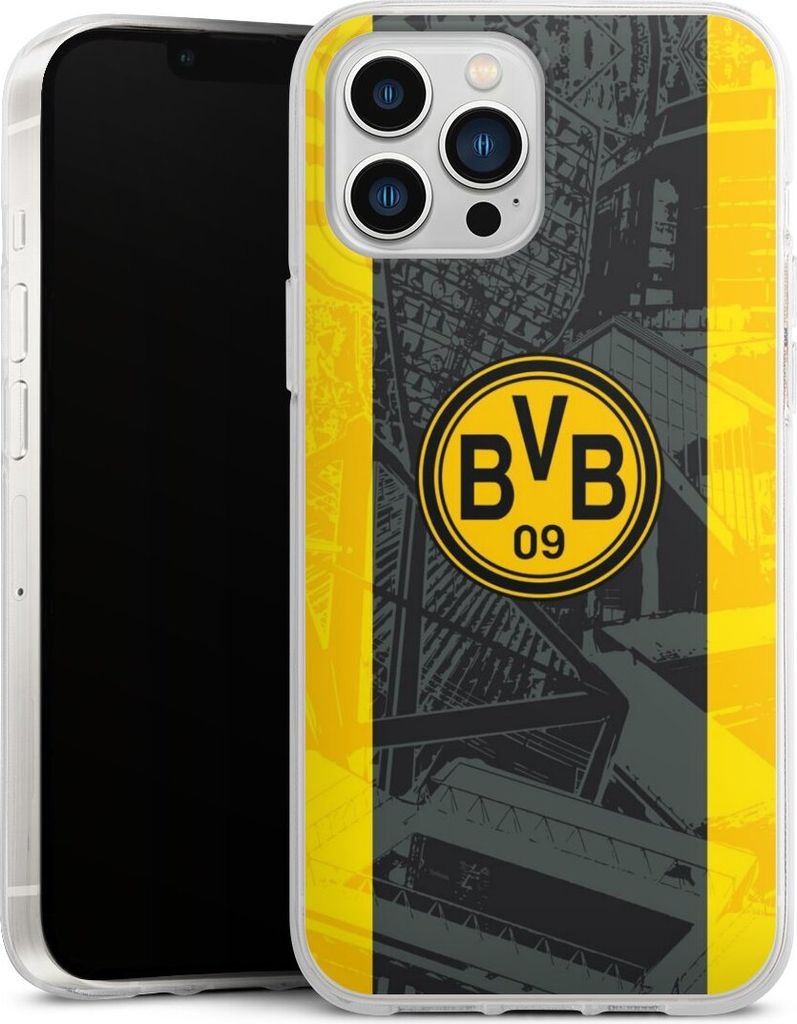 DeinDesign Handyhülle für Apple iPhone 13 Pro Max Silikon Hülle Case Smartphone Schutzhülle BVB Borussia Dortmund Stadion