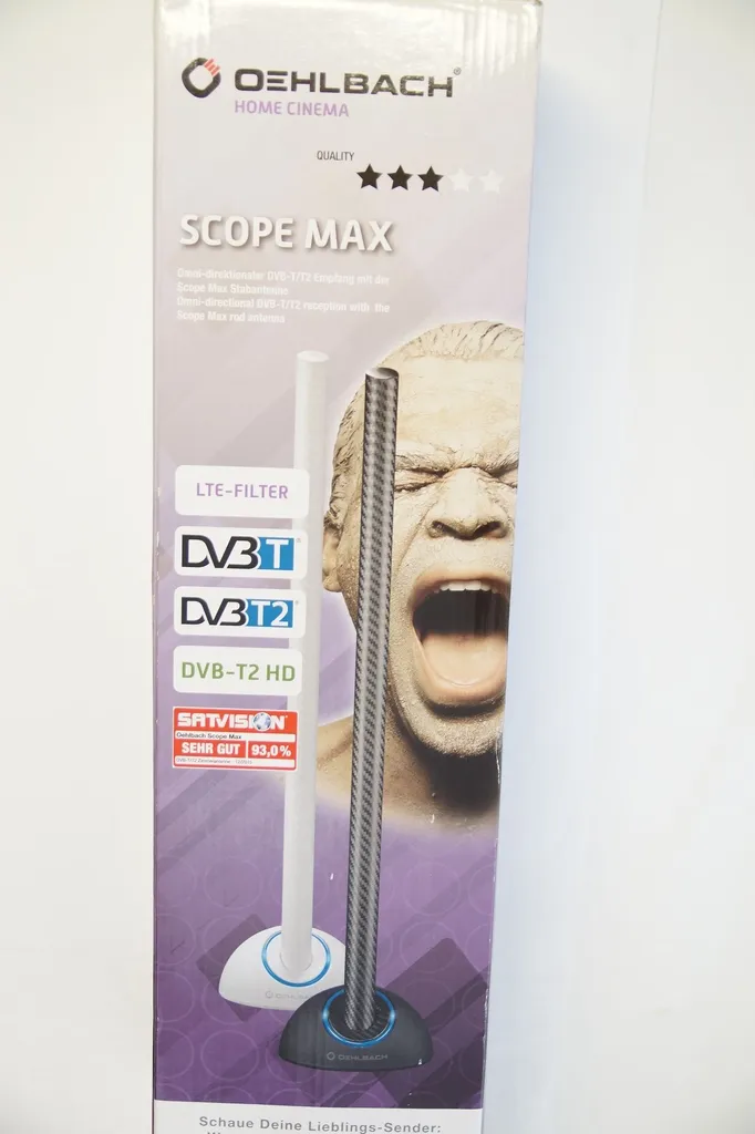 Stop aux Images Saccadées avec l'Antenne Oehlbach Scope Max DVB-T2 Blanche