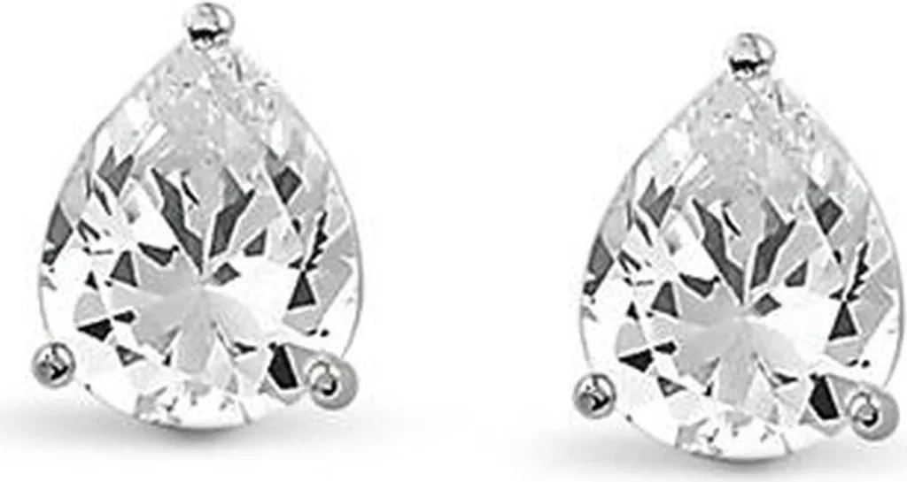 Orecchini A Cerchio Donna Con Fiocco Di Neve In Argento 925 E Zirconia – Idea Regalo Originale B. Catcher