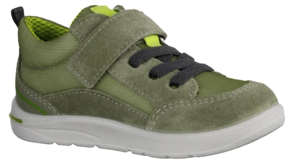 Ricosta Ebbo 502004002 Halbschuh, Jungs, Leder/Textil, Eukalyptus (Grün) - Kinderschuhe Lauflernschuhe Gr. 18 - 26, Grün, leder/textil (velour/lago)