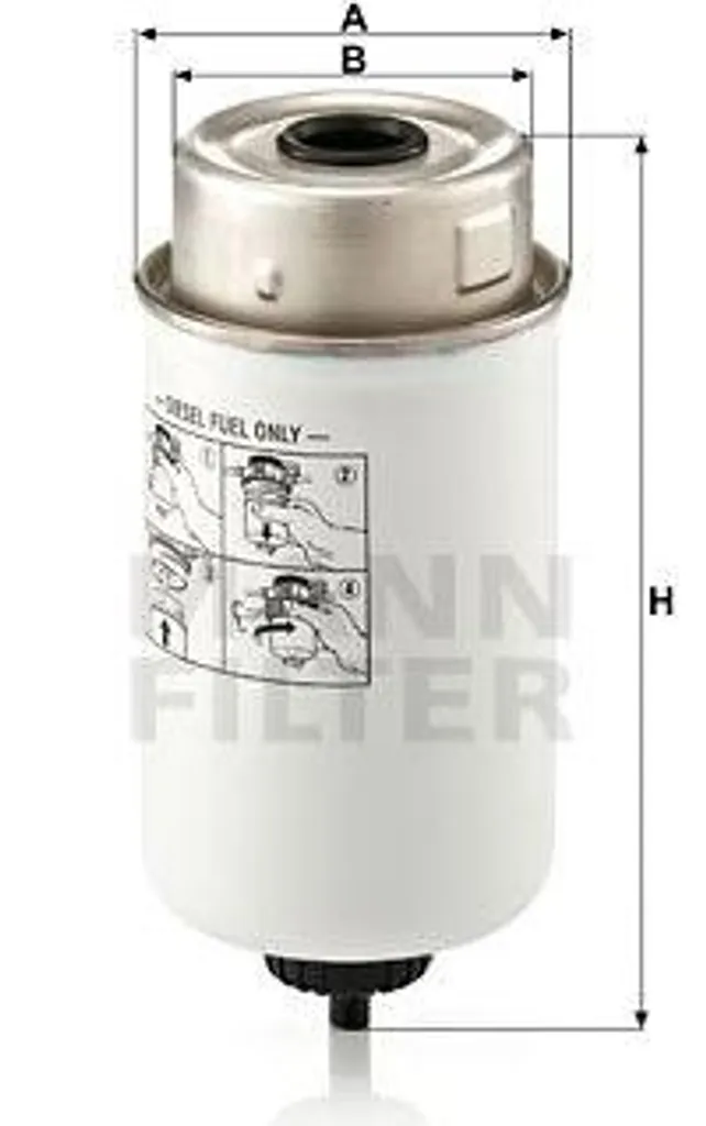 Filtre à carburant WK 8014 MANN-FILTER haute efficacité - OE 5001858091