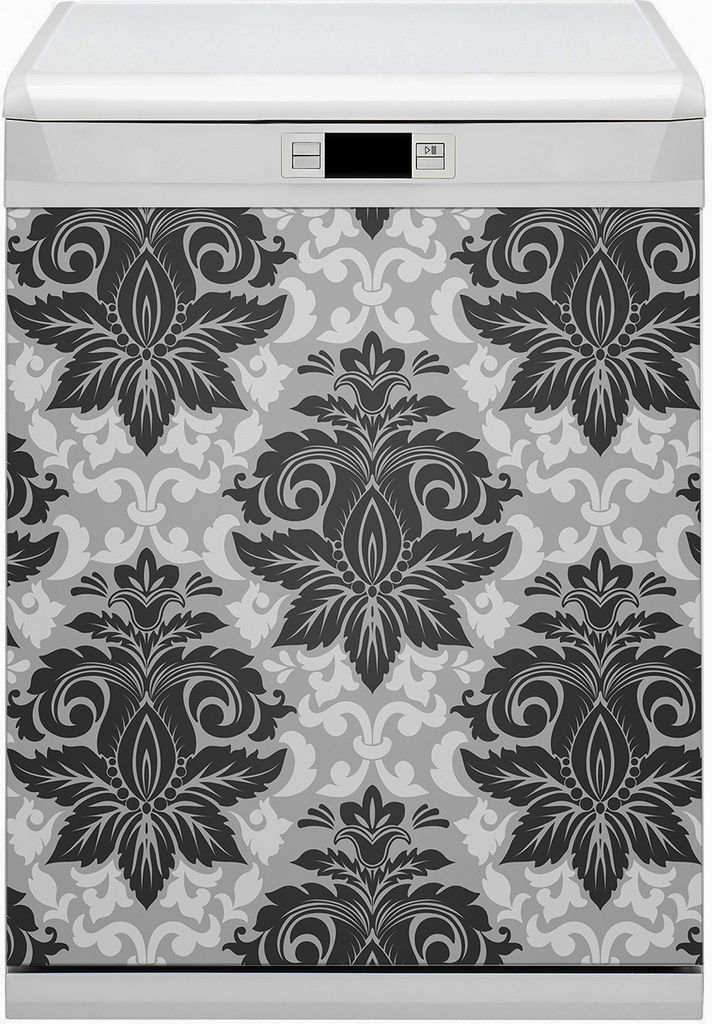 Magnetmatte Geschirrspüle Abwaschbar Küche Magnete Dekor 60x80 cm - Graumuster