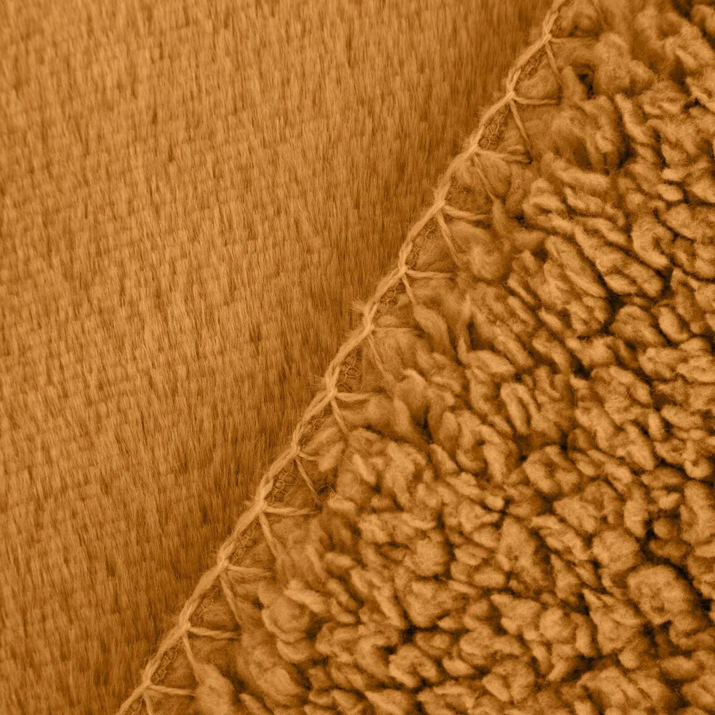 Coperta BERTA Mybesthome 170x210 cm Miele | Lavabile e Resistente - 6
