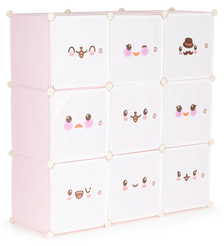Bibliothèque modulaire enfant 9 cases pour optimiser les petits espaces