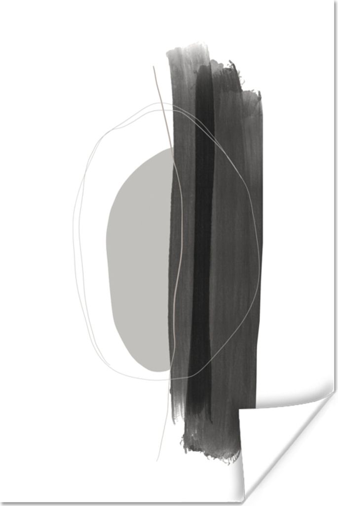 MuchoWow Poster Abstrakt - Malerei - Minimalismus 60x90 cm - Wanddekoration