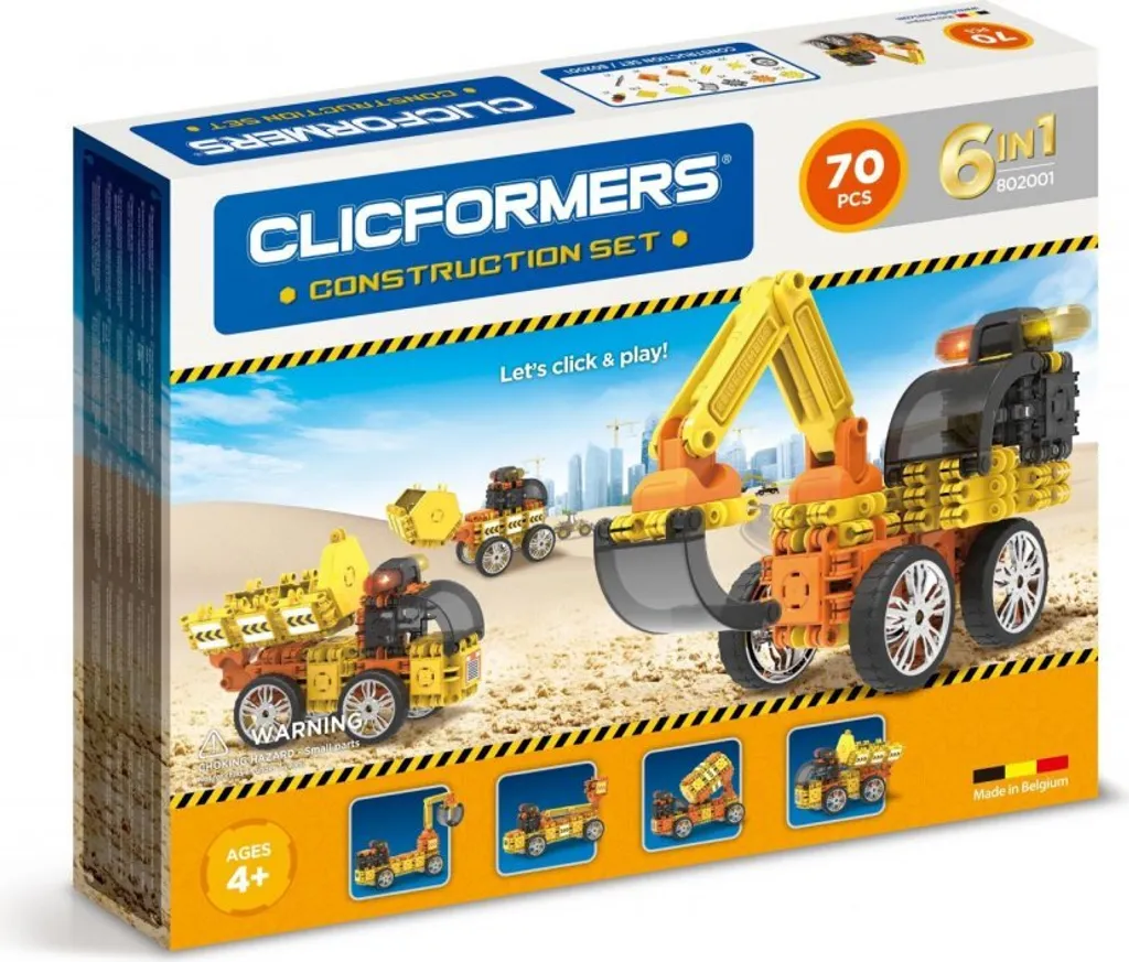 Clicformers : Set de construction robuste avec pièces articulées