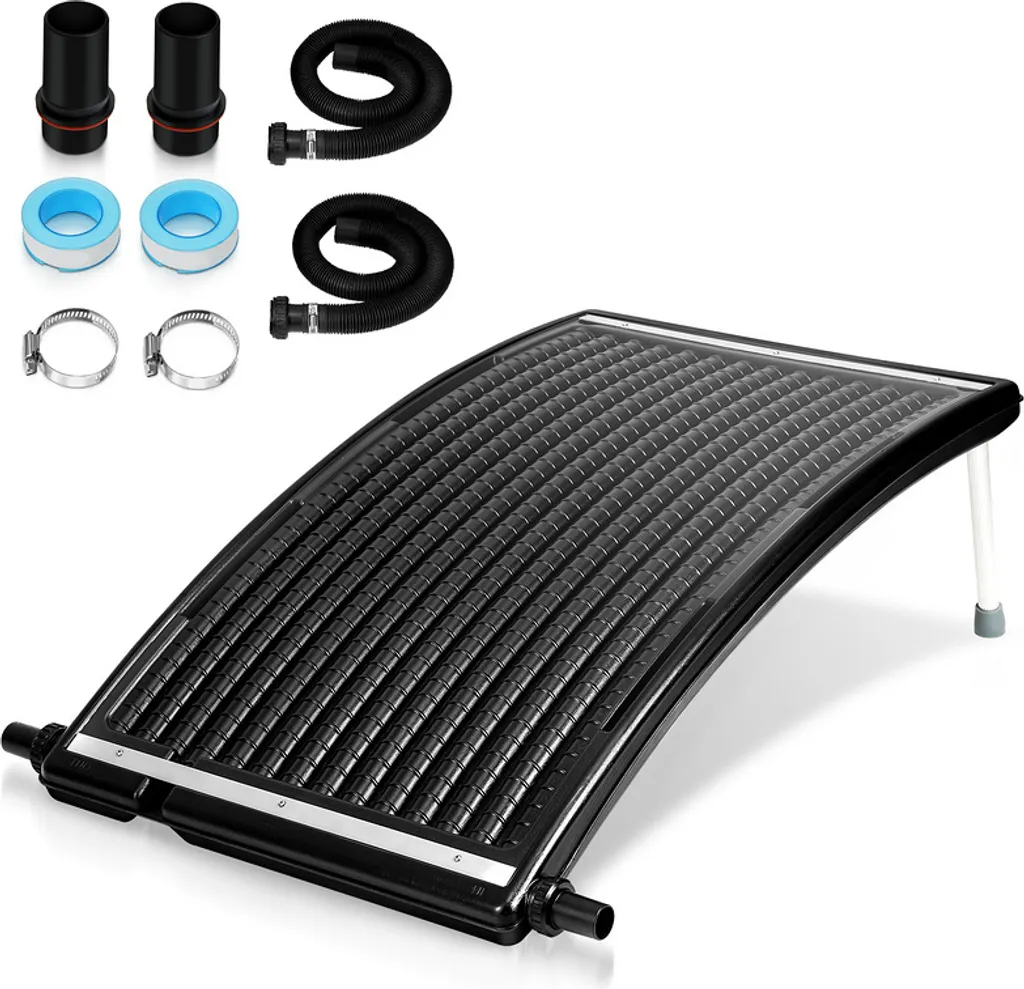 Jayseuw Riscaldamento Solare Piscina con Staffa Retrattile e Assorbitore