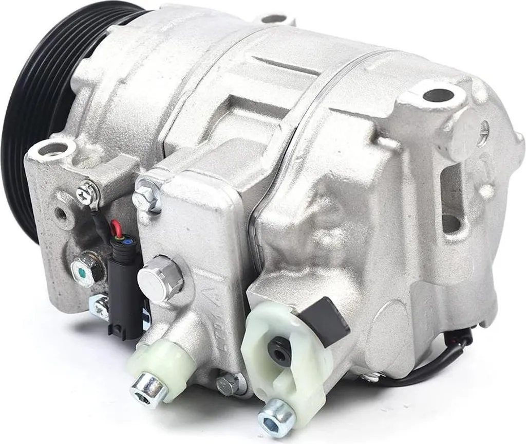 Compresseur climatisation auto argent embrayage haute pression 12V - 5