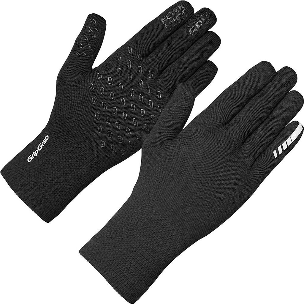 Gripgrab Waterproof Knitted Handschuhe Schwarz XS-S Herren,Damen Schwarz XS-S