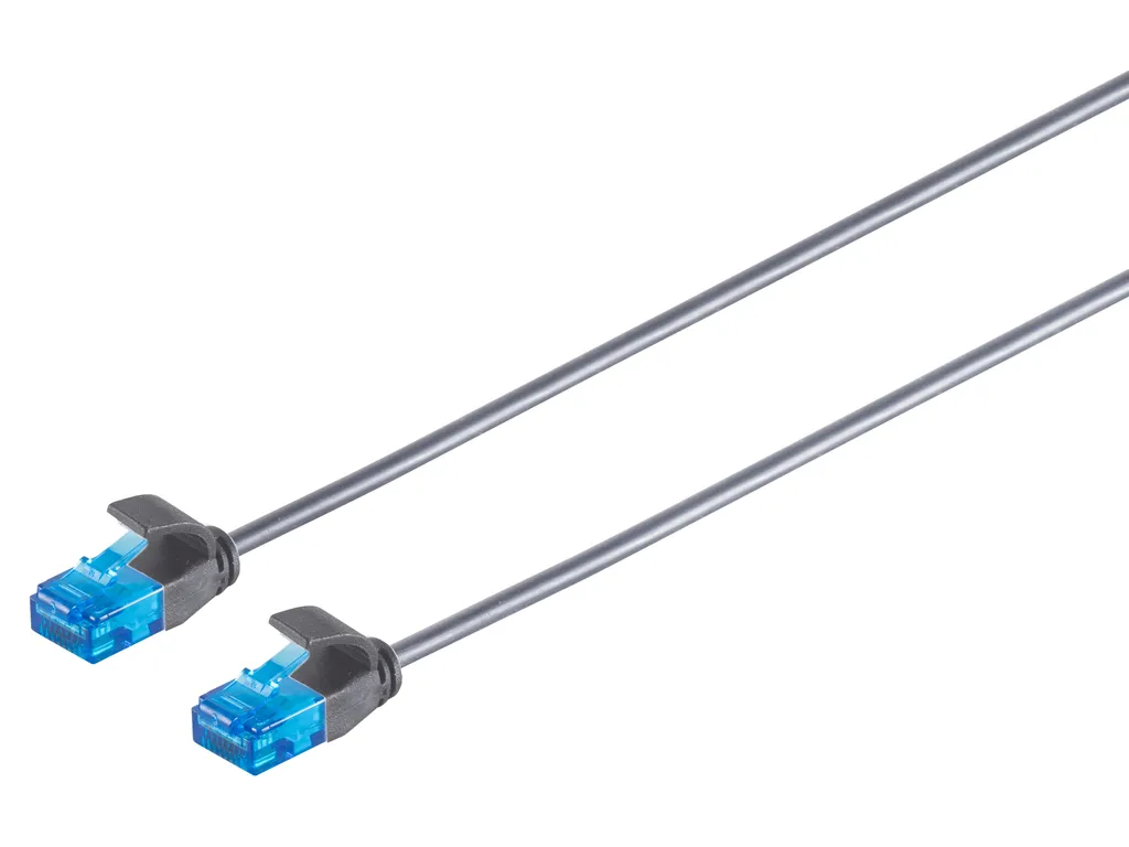 Cavo LAN Cat6 Slim 0,5 m Nero UTP | Patch Cord 3.5mm Robusto