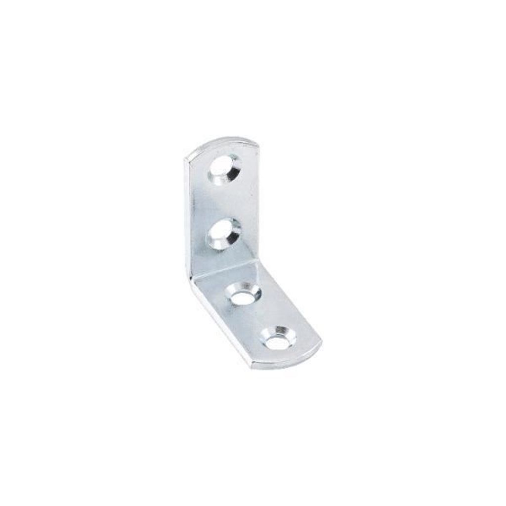 Hilber Winkel Winkelverbinder, L 40x40 mm, B 14 mm, 90 Grad, verzinkt, Verbindungswinkel für Holz, Möbel, und Metall, Befestigungswinkel