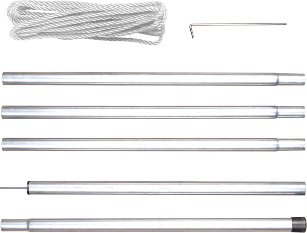 Perel Befestigungsset mit Stange, Seil und Heringen, Produktbild 