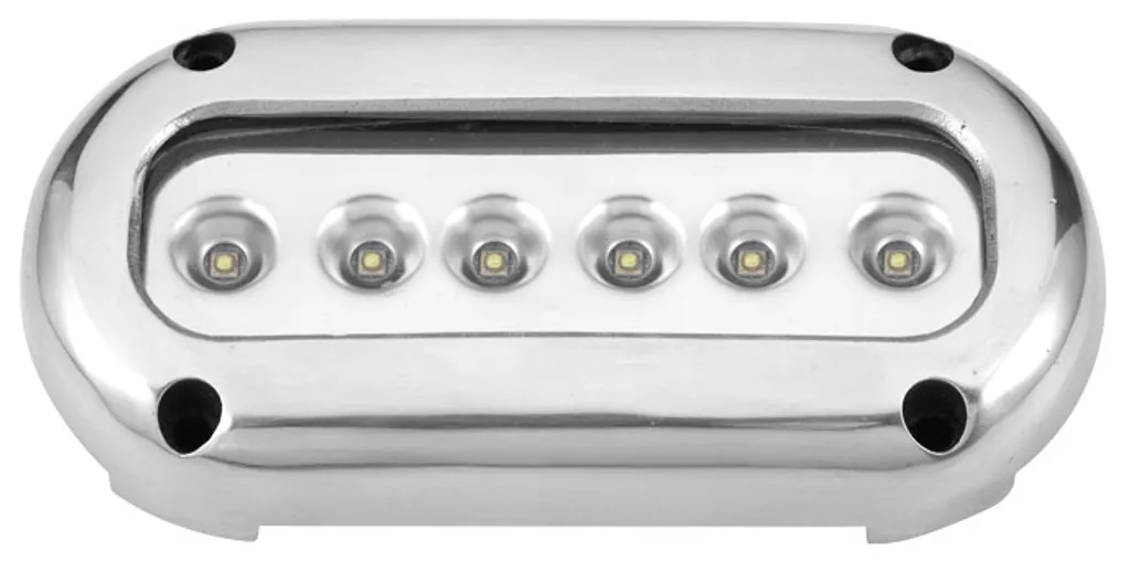Allpa éclairage sous-marin LED 6x3W boîtier Niro 316 lumière blanche
