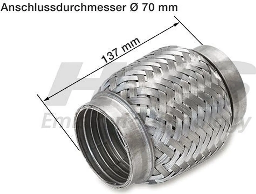 Flexible d'échappement renforcé pour BMW Série 3, Série 5 et X3 F25